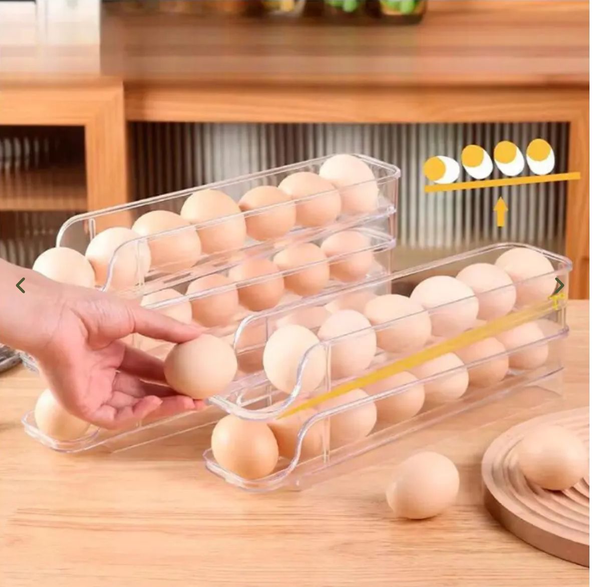 Miniatura 5 de Bandeja dispensadora huevos 3 niveles